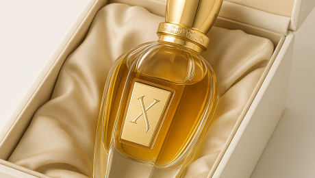 Flacon de parfum élégant en boîte